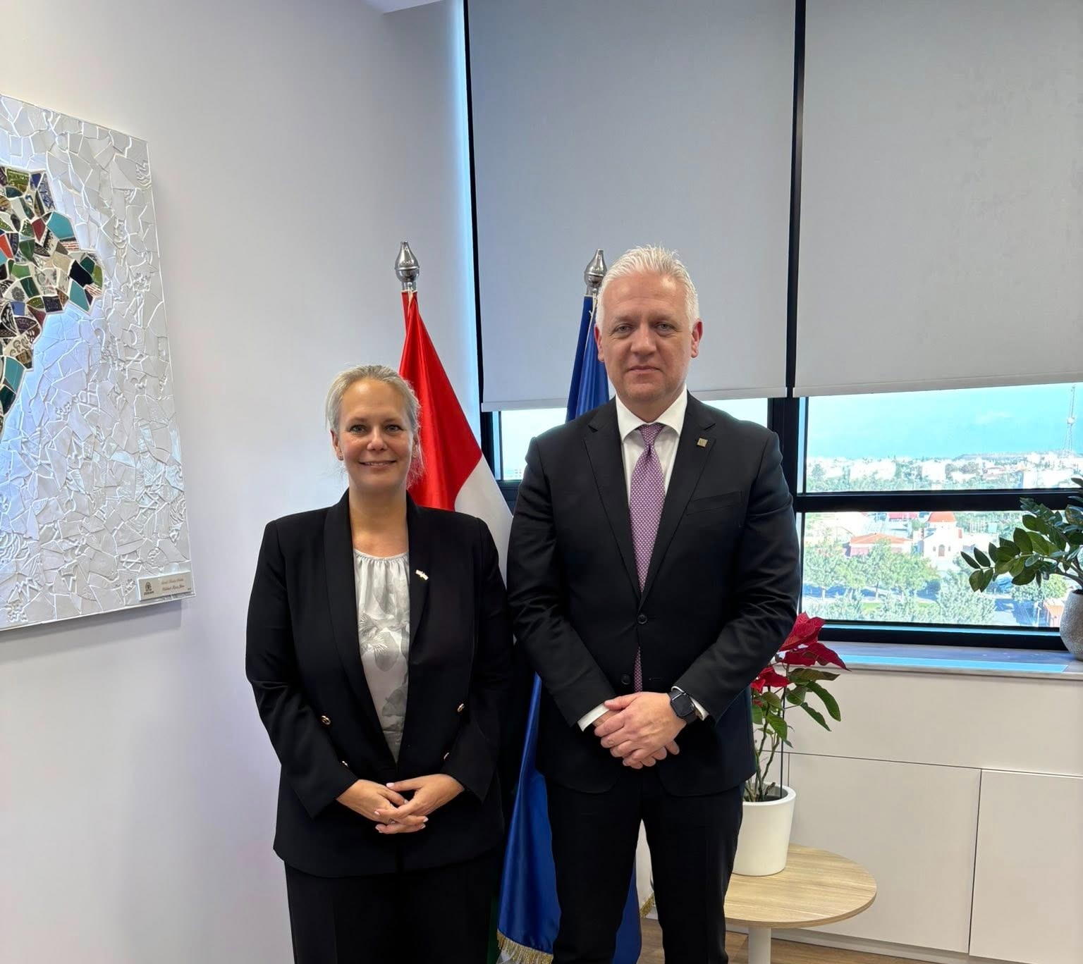 State Secretary of the Ministry of National Economy, Richárd Szabados visited the Embassy of Hungary in Nicosia